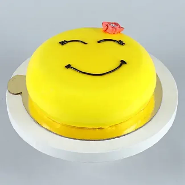 Happy Emoji Pineapple Cake Half Kg